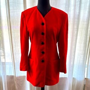 Escada red jacket size EU38